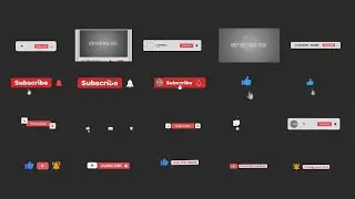 FREE Top 20 Youtube Subscriber Pack |  Green Screen Animated Subscribe/Like Button