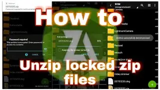 How to unzip locked zip files || Unzip Locked Lightroom DNG zip file || #RHREDITZ