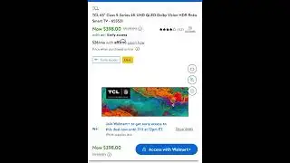 Sale $398 TCL 65