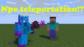 Minecraft - How to use npcs to teleport tutorial Custom Npcs Mod 1.12.2