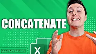 How to use the CONCATENATE function (to combine cells)