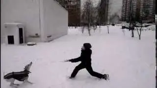 Джим с мячом
