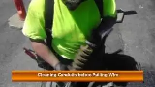 Cleaning Conduits before Pulling Wire