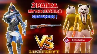 🥵 2 panda Mythic Fashion player challenge 😍 Vs LuciferYT Battlegrounds mobile india