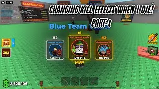 Changing kill effects when i die (PART-1, 6 EFFECTS)! .Underground war 2.0 pro gameplay