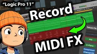 Record MIDI FX in Logic Pro 11 - How to Print and Record MIDI FX to a new Track with MIDI Routing