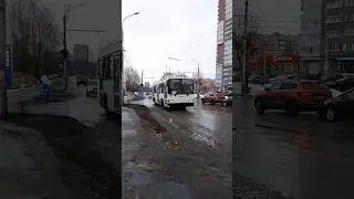 Троллейбус ЛиАЗ-5289 борт.номер 3089 следует по маршруту 3