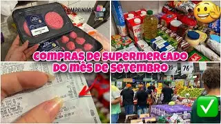 COMPRAS DE SUPERMERCADO DO MÊS DE SETEMBRO 🩷✅