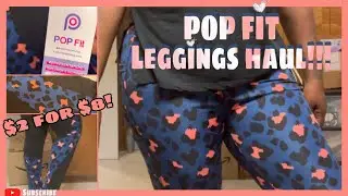 😍POP FIT LEGGINGS Haul|A YouTube AD Made Me Buy It!🤪