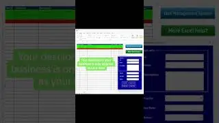 Learn VBA and Get better data so you can make better decisions! #shortsvideo