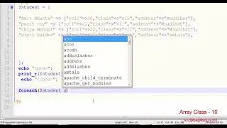 10 2D ASSOCITIVE ARRAY WITH FOREACH LOOP IN PHP