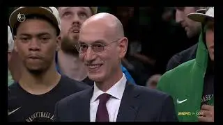 Last seconds of NBA Finals Game 5 Boston Celtics vs Dallas Mavericks (4-1) + Awarding and Finals MVP
