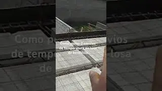 Como poner 2 nervios de temperatura en losa de bovedilla    Suscríbete tenemos mas videos nuevos