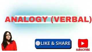 ANALOGY VERBAL