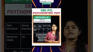 SBI PO PSYCHOMETRIC TEST BY PRISCILLA 💥
