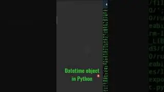 Datetime module in Python | Datetime Object in python | part-2