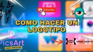 COMO HACER un LOGOTIPO en PICSART #SpeedArt #UnderArmour