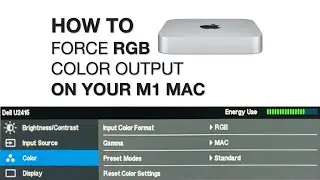 Force RGB color on M1 Mac