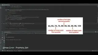 Statistical Data Analysis| Mean, Median, Mode, Range, Quartiles, IQR, Variance, SD - Pratiksha Jain