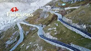 Furka Pass Switzerland | James Bond Chase Location | 4K Drone Video
