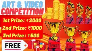 Free Online Art Competition 2023🤩Win Exciting Prizes🏆🥇Online Drawing& Painting Competition 2023 Free