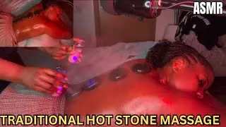 ASMR🔥RELAXING VIETNAMESE TRADITIONAL HOT STONE BACk MASSAGE FOR DEEP INTENSE RELIEF*Perfect service*