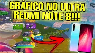 Fortnite mobile:Gameplay tentando jogar com o gráfico ultra no Redmi note 8 kkkk!!🔥😂