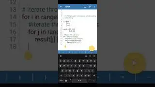 Python program to Transpose a Matrix | Python Tutorial | Python Program Example | Shorts