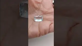 Natural topaz, blue color