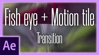 Fisheye + Motion tile transition | After Effects