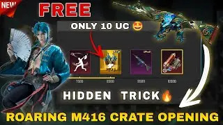 FREE NEW M416 CRATE OPENING 🤩| HIDDEN 10 UC TRICK 🤯| UNTAMED CELESTIAL SET😍| ROARING IMMOLATION M416