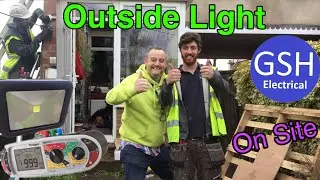 On-Site Changing an Outside LED Light Connected to a TT Supply (Read Description) Includes Testing