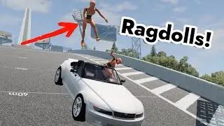 BeamNG Drive Ragdoll Crashes!!!