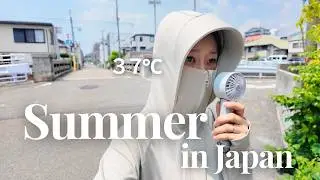 How I Survive Summer in Japan🇯🇵｜37℃Heat , Summer Food