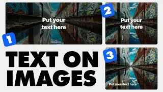 How to overlay text on an image in 
