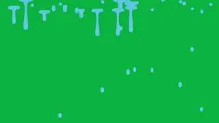 particle effects - water drops green screen