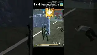 1 v 4 healing battle 😱 in CS rank Grand master player 
