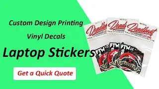 Custom Die-Cut Vinyl Sticker Printing | Waterproof Laptop Stickers | Create Your Own Unique Designs