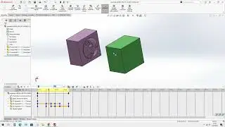 Solidworks Motion. Modelling of a shield using laws. Cavity and Core designed in Siemens Nx.