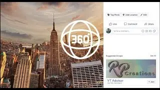 Making 360 Degree Image for Facebook Page Photoshop CcTutorial