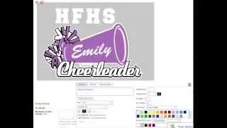 cheerleader decal
