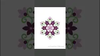 Easy Rangoli Designs #shorts |  Small kolam Designs | Rangoli 2023 #rangolidesigns