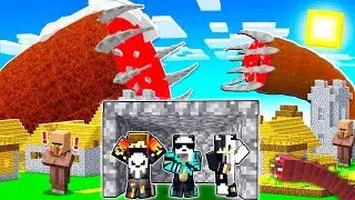 We Created Bunker to Survive SANDWORM in Minecraft