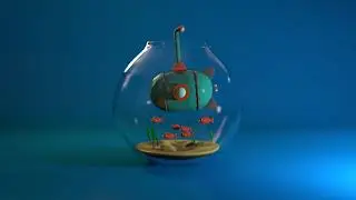 Submarine & Animation - Cinema 4D