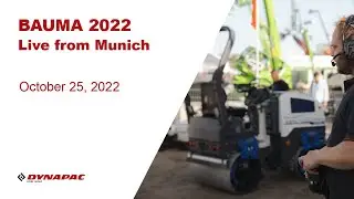 Bauma live in booth - DAY 3- Dynapac Construction Equipment