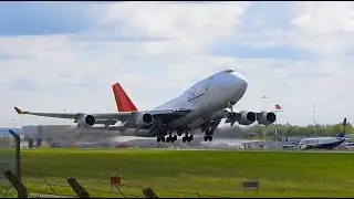 One Air 747-400 take off from East Midlands