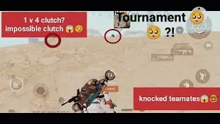 Raw 4v4 battle in BGMI Competitive lobby | Insane 1v4 clutch #videos #bgmi
