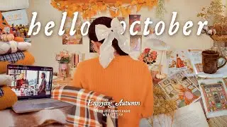 How I Enjoy Autumn at Home 🍁 cozy journaling, painting a reading scene, fall desk decor, art prints