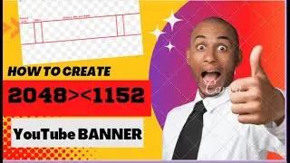 HOW TO CREATE 2048*1152  YouTube BANNER in CANVA[TECH HAMXA YT.