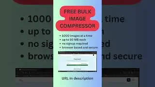 Free Bulk Image Compressor: 1000 images at a time, up to 50MB each!